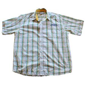 Vintage Southpole Mens Button Down Shirt Size L - Embroidered Logo